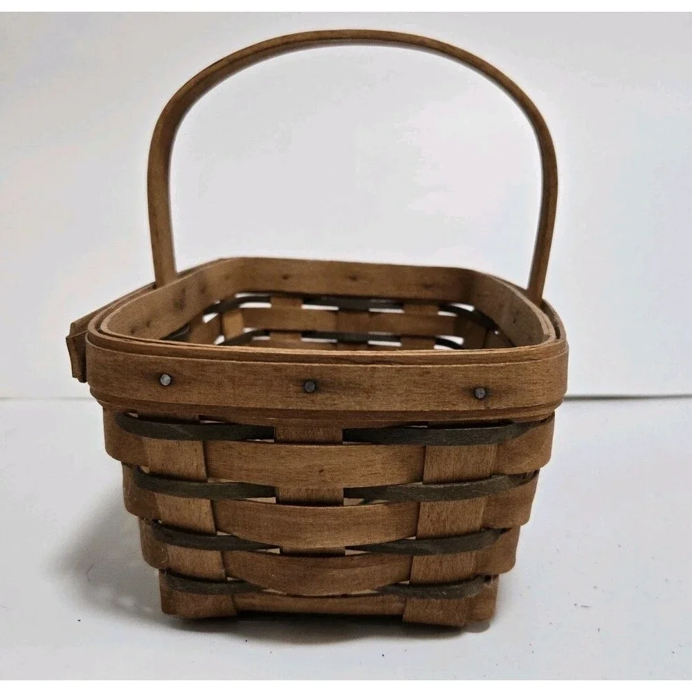 Longaberger Basket 1993 Signed Heritage Spring Thank You Heartland Retro 90s